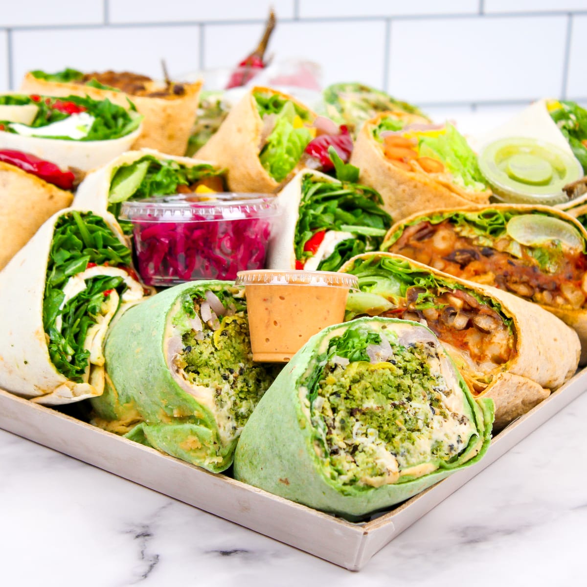 Vegetarian Wrap Platter