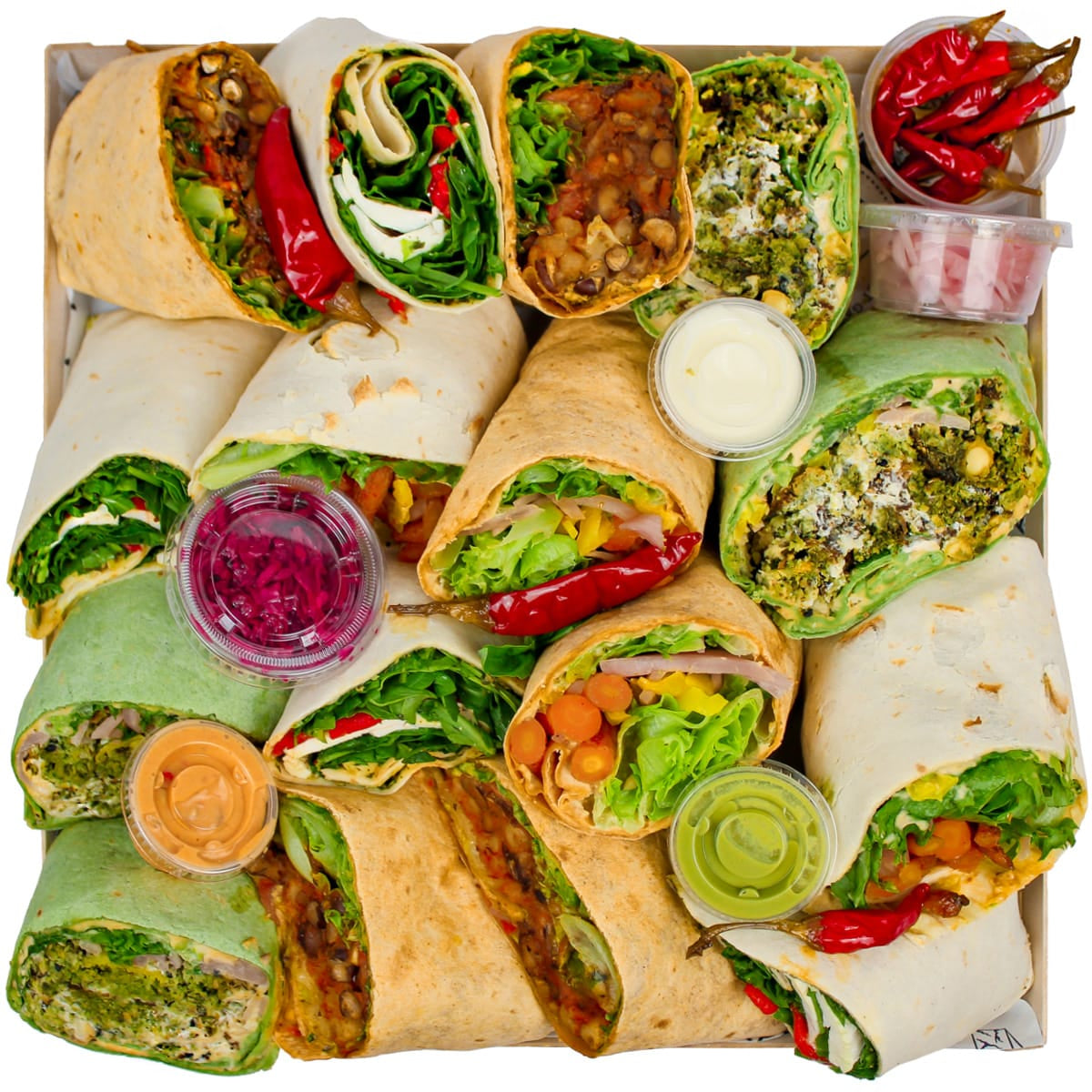 Vegetarian Wrap Platter